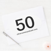 URP ovaal 50 sticker (Envelop)
