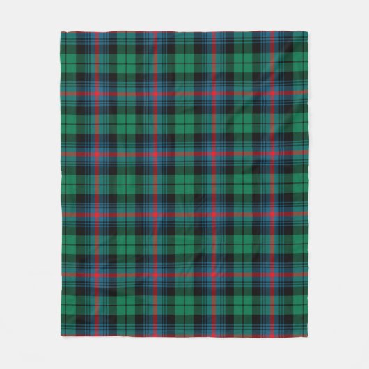 Urquhart Broad Rood Ancient Plaid Fleece Deken (Voorkant)