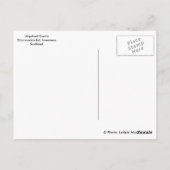 Urquhart Castle in Scotland, Jacobite Man in Kilt Briefkaart (Achterkant)