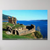 Urquhart Castle, Loch Ness, Schotland Poster (Voorkant)