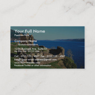 Urquhart Castle, Loch Ness, Schotland Visitekaartje