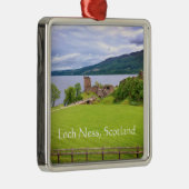 Urquhart Castle Loch Ness Scotland Fograaf Metalen Ornament (Rechts)