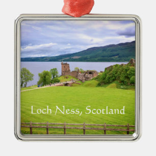 Urquhart Castle Loch Ness Scotland Fograaf Metalen Ornament