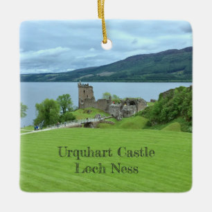 Urquhart Castle Loch Ness Scotland Landscape Foto Keramisch Ornament