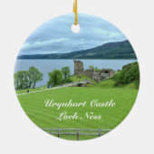 Urquhart Castle Loch Ness Scotland Landscape Foto Keramisch Ornament (Achterkant)