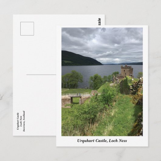 Urquhart Castle on Loch Ness, Highlands Scotland Briefkaart (Voorkant / Achterkant)