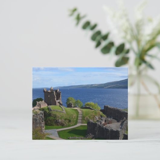 Urquhart Castle Ruins Briefkaart (Staand voorkant)