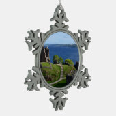 Urquhart Castle Ruins Tin Sneeuwvlok Ornament (Links)