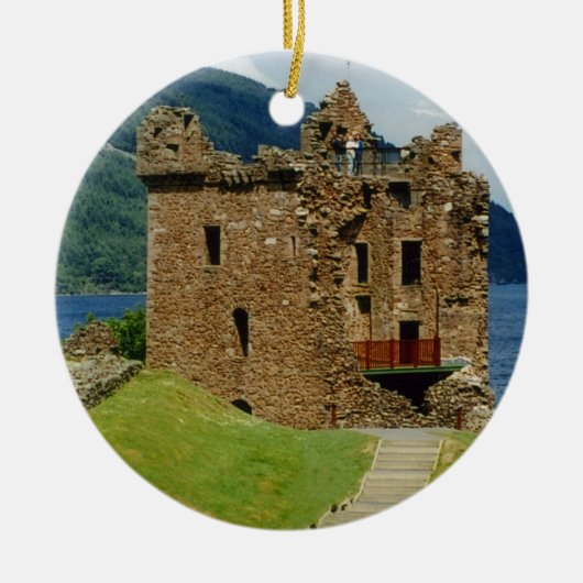 Urquhart Castle - Scottish castles collectie Keramisch Ornament (Voorkant)