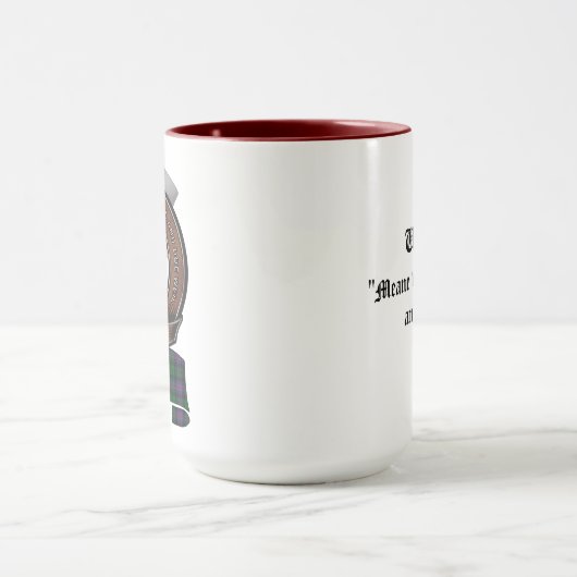 Urquhart Clan Badge Combo 15oz Mok (Midden)