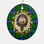 Urquhart Clan Badge & Tartan Persoonlijke mas Keramisch Ornament (Links)