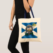 Urquhart Clan Badge & Tartan Tote Bag (Voorkant (product))