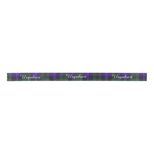 Urquhart clan Pset Scottish tartan Satijnen Lint (Voorkant)