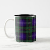 Urquhart clan Pset Scottish tartan Tweekleurige Koffiemok (Links)