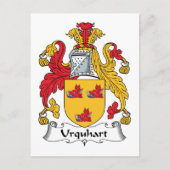 Urquhart Family Crest Briefkaart (Voorkant)