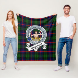 Urquhart Modern Clan Badge Schotse Plaid Fleece Deken