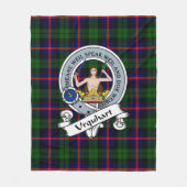 Urquhart Modern Clan Badge Schotse Plaid Fleece Deken (Voorkant)