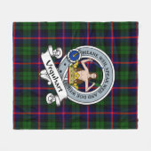 Urquhart Modern Clan Badge Schotse Plaid Fleece Deken (Voorkant (Horizontaal))