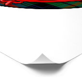 Urquhart Schotse Plaid Leeuw Klimmend Perfect Poster (Hoek)