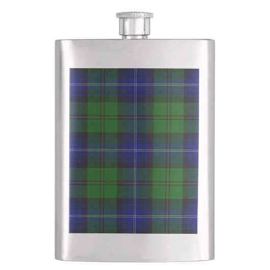 Urquhart tartan blauw groen geruit flacon (Voorkant)