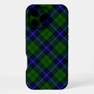 Urquhart tartan blauw groen geruit iPhone 16 pro max hoesje