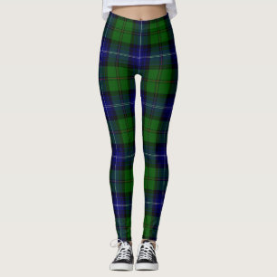 Urquhart tartan blauw groen geruit leggings