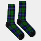 Urquhart tartan blauw groen geruit sokken (Rechts)