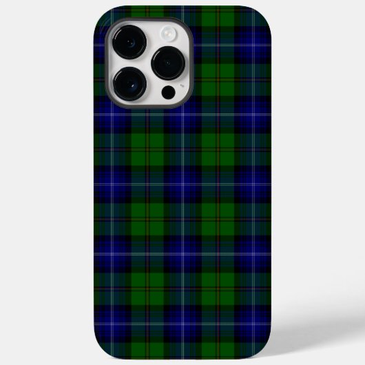 Urquhart tartan blauwe groene vleid Case-Mate iPhone case (Achterkant)