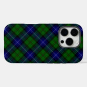 Urquhart tartan blauwe groene vleid Case-Mate iPhone case (Achterkant (horizontaal))