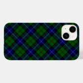 Urquhart tartan blauwe groene vleid Case-Mate iPhone case (Achterkant (horizontaal))