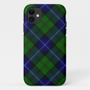 Urquhart tartan blauwe groene vleid iPhone 11 hoesje