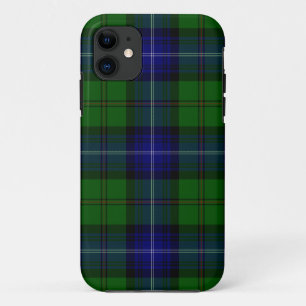 Urquhart tartan blauwe groene vleid iPhone 11 hoesje