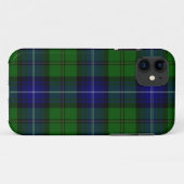 Urquhart tartan blauwe groene vleid Case-Mate iPhone case (Achterkant (horizontaal))