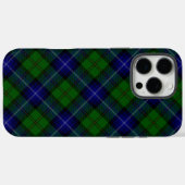 Urquhart tartan blauwe groene vleid Case-Mate iPhone case (Achterkant (horizontaal))