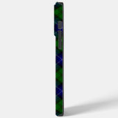 Urquhart tartan blauwe groene vleid Case-Mate iPhone case (Achterkant / Links)