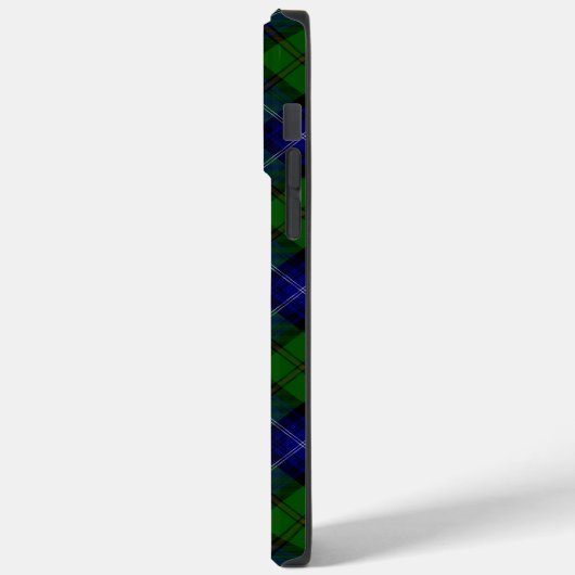 Urquhart tartan blauwe groene vleid Case-Mate iPhone case (Achterkant / Links)