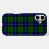 Urquhart tartan blauwe groene vleid Case-Mate iPhone case (Achterkant (horizontaal))