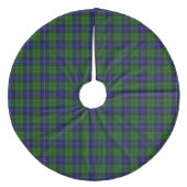 Urquhart tartan blauwe groene vleid fleece kerstboom rok (Voorkant)