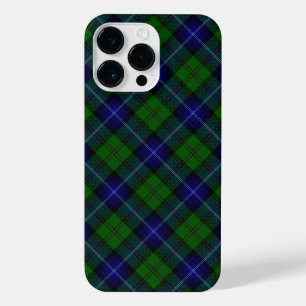 Urquhart tartan blauwe groene vleid iPhone 14 pro max hoesje