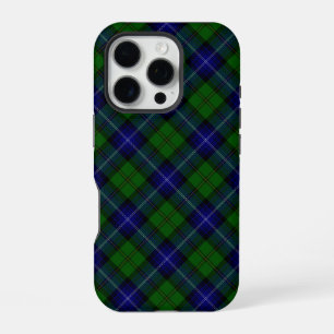 Urquhart tartan blauwe groene vleid iPhone 16 pro hoesje