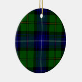 Urquhart tartan blauwe groene vleid keramisch ornament (Rechts)
