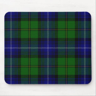 Urquhart tartan blauwe groene vleid muismat