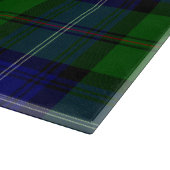 Urquhart tartan blauwe groene vleid snijplank (Hoek)