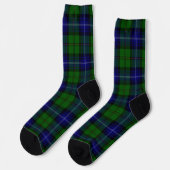 Urquhart tartan blauwe groene vleid sokken (Links)