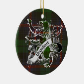 Urquhart Tartan Lion Keramisch Ornament (Rechts)