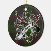 Urquhart Tartan Lion Keramisch Ornament (Links)