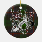 Urquhart Tartan Lion Keramisch Ornament (Achterkant)