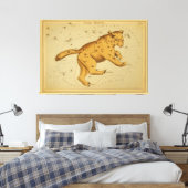 Ursa Major -  Astronomisch Star Chart Afbeelding Canvas Afdruk (Insitu (Slaapkamer))