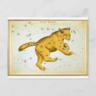 Ursa Major Astronomische Grafiek door Sidney Hall Briefkaart