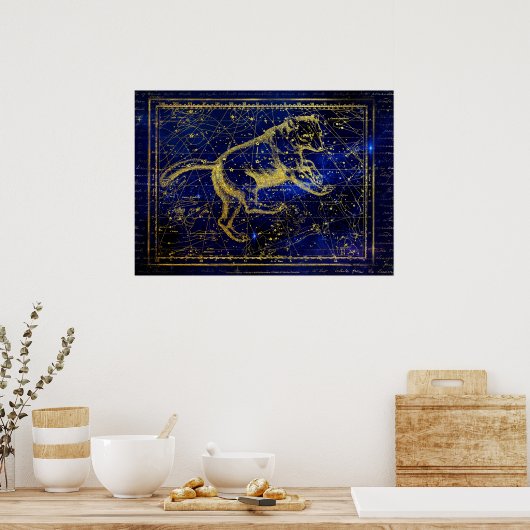 ursa major constellation poster (Keuken)
